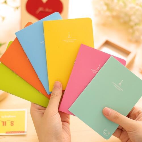 6 pcs/Lot Candy cover A6 notebook Rilakkuma in Paris diary book Soft copybook Vintage Caderno Office School Supplies 6481