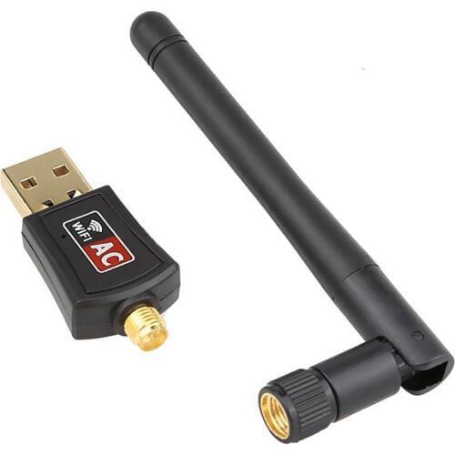 600Mbs 802.11ac Wireless USB WIFI Ethernet Adapter for WinXP Vista Win 7 8 10 Mac 2.4/5.8ghz Antenna Wi-fi Dongle Network Card