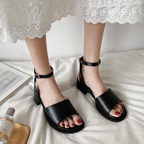 Womens sandals shoes woman pumps korean vintage shoes low heel women mary jane lolita shoes platform heels zapatos de mujer