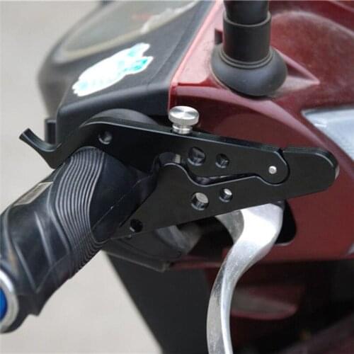 New High Quality Motorcycle Cruise Control Throttle Lock Assist Retainer Relieve Stress Universal CNC Durable Grip Black#294977