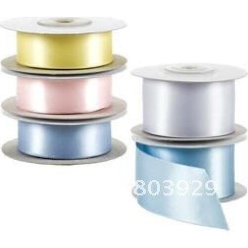 Double Face Satin Ribbon 2-1/4"(inch)(57mm) Satin Ribbon Yellow Satin Ribbon 196 colors available