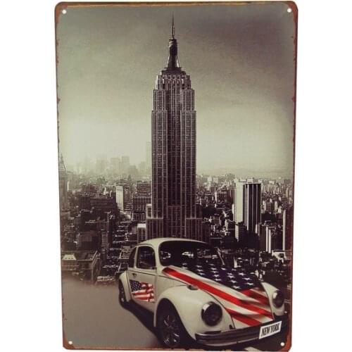 Empire State Building Retro Metal Tin Sign