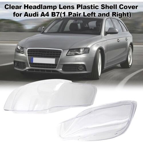 Automobile Headlight Lens Cover Clear Headlamp Shell Cover Headlight Assembly for Audi A4 B7 2005-2008 8E0941003 / 8E0941004