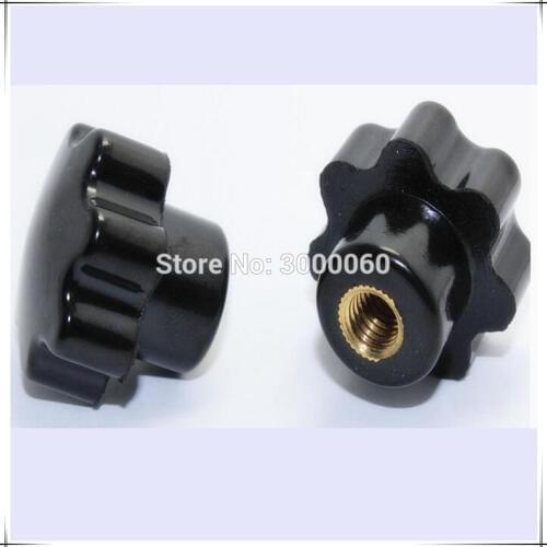 M10 Female Clamping Handle Nuts Seven Star Knob Thumb Nut 30pcs/bag