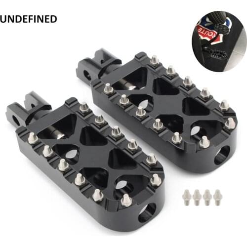 MX Offroad Footpeg Softail Foot Pegs Rests Black Front Rear For Harley Softail Heritage Classic Fatboy Street Bob FLSL 2018-2020