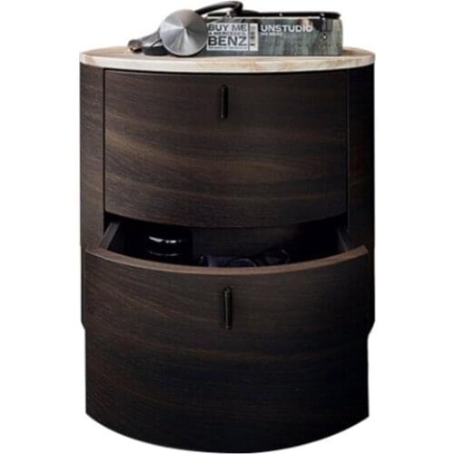 New listing modern design stylish wooden cylinder storage bedside table