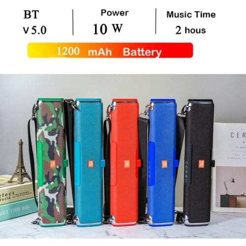 TG New Bluetooth Compatible Speaker Outdoor Shoulder-back Solar Black Technology Creative Wireless Card Audio Support FM TF AUX