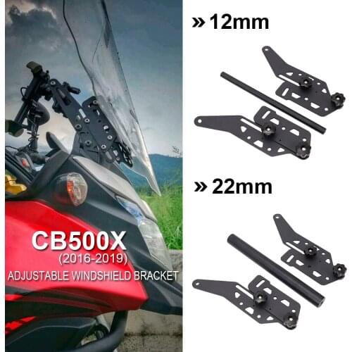 New Motorcycle For Honda CB500X 2016 2017 2018 2019 CB 500 X Adjustable Windshield Kit & GPS Navigaton Mount Phone Bracket