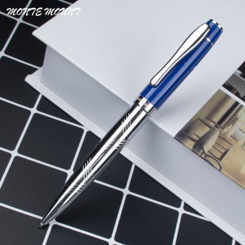 Heavy Metal carved Ballpoint Pens Office School Supplies Pens. Pencils Writing stationery Metal gift pen refills