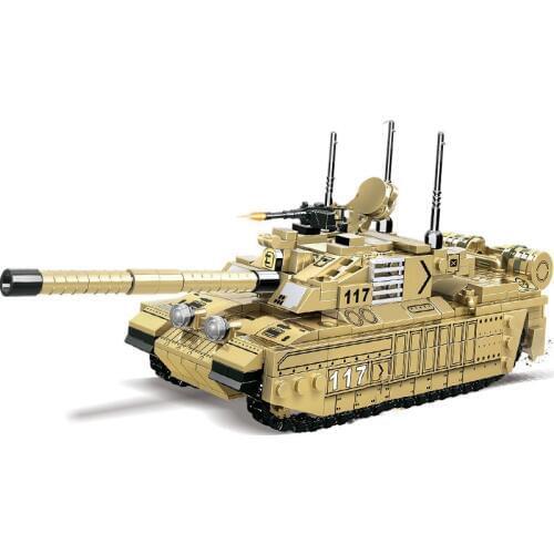 Military Series World War II Britain Challenger Ⅱ Main Battle Tank DIY model Building Blocks Bricks Toys Gifts