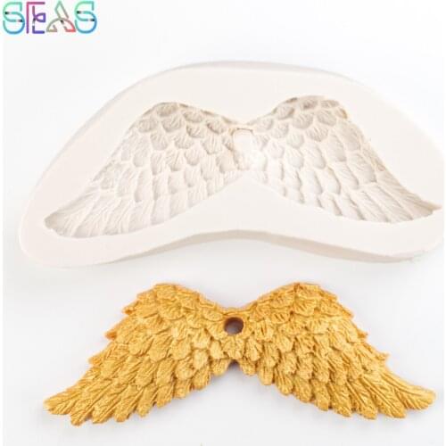 Cake Silicone Mold Chocolate 3D Angel Wings Fondant Cake Decorating Tools Sugar Craft Molds Biscuit Mould Party Decoration