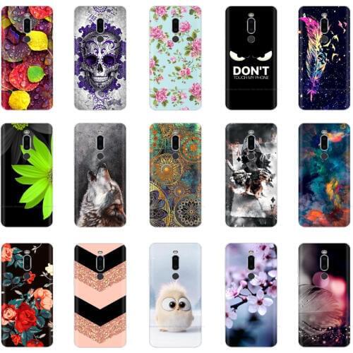 Silicone Cover for Meizu M8 Case oft TPU Protective Phone Case Cartoon Flowers Bumper Shell for Meizu M8 Lite M 8 Case Cover Bag
