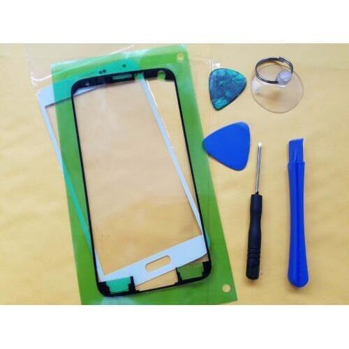 Replacement LCD Touch Screen Front Glass Outer Lens For samsung S5 i9600 G900 S5 Mini G800+ Adhesive tools