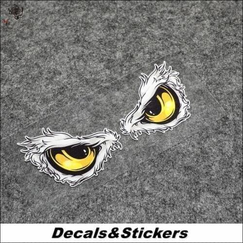 NO.L241 Cartoon EYE Totem 3M Reflective Modified Stickers Car Glass Waterproof Decals Racing Motorcycle