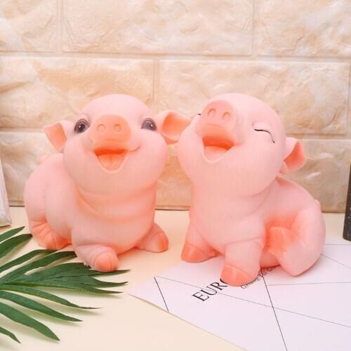 Pig Piggy Bank Coin Money Cash Openable Collectible Saving Box For Children Kid Gift Toy Unbreakable Home Room Decor