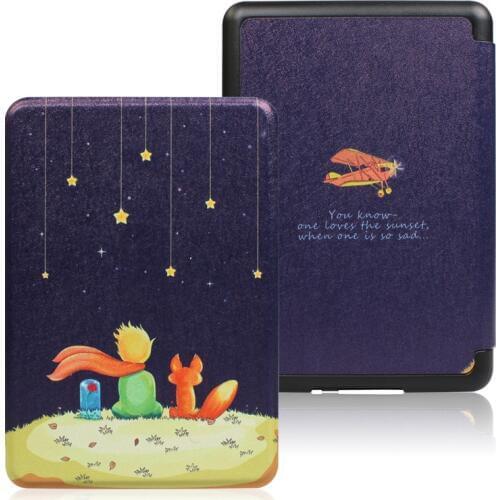 Smart Slim Magnetic Flip Case for Kindle Paperwhite 4 Cover 2018 10 Generation Shell Printed Protector Case for Kindle 10th 2018