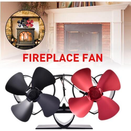 Fireplace Fan Double Motor Heat Powered Stove Fan Specially For Home Fireplace Wood Log Burner Stove Fan Quiet Heat Distribution