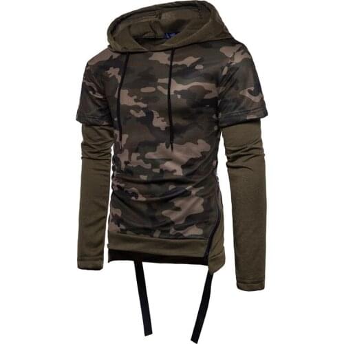 Spring 2021 hooded hip hop camouflage hoodie men fashion sweatshirts newest design casual pullover for men European size