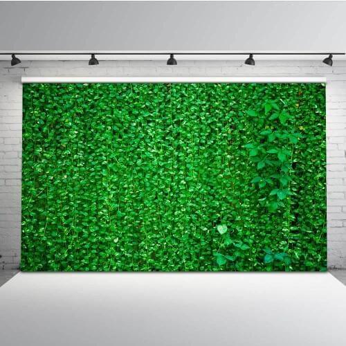 Mehofoto Green Rattan Photo Booth Backdrops for Photography Studio Married Background for Photographers Professional G-592