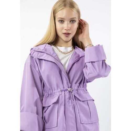 Women Hooded Jacket Spring Rain Coat Waterproof Fashion Winter Autumn New Season Rain Jacket