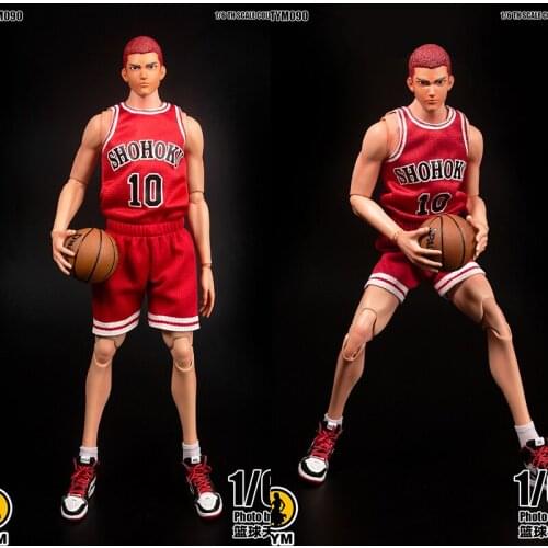 1:6 male soldier TYM090 12 inch doll costume basketball slam dunk genius team uniform in stock