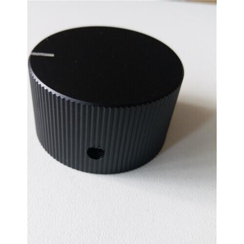 1pcs aluminum knob Instrument knob potentiometer knob 40*23*8mm potentiometer cap black Gas oven knob