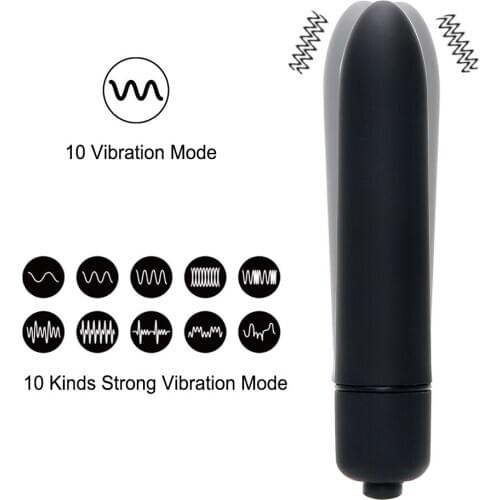 10 Frequency Vibration Mini Bullet Vibrator Waterproof Clitoris Stimulator Dildo Sex Toys For Woman Couple Masturbator G-Spot