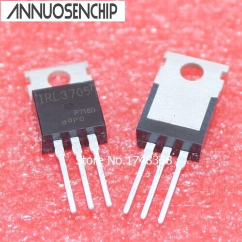 10pcs 3705 IRL3705 MOSFET N-CH 55V 75A TO-220AB New IRL3705N IRL3705NPBF