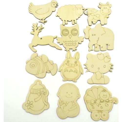 3pcs Wooden Hanging Plaque Christmas Tree Pendants Party Decor Hanging Ornaments For Wedding/Hotel Tree Supplies