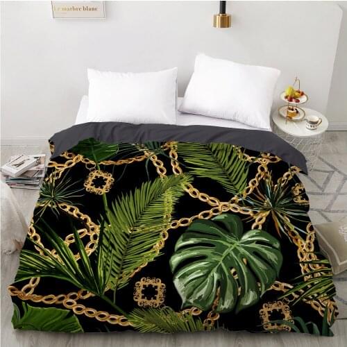 3D Duvet cover Quilt/Blanket/Comfortable Case Luxury Bedding 135 140x200 150x200 220x240 200x220 for Home Baroque leaf