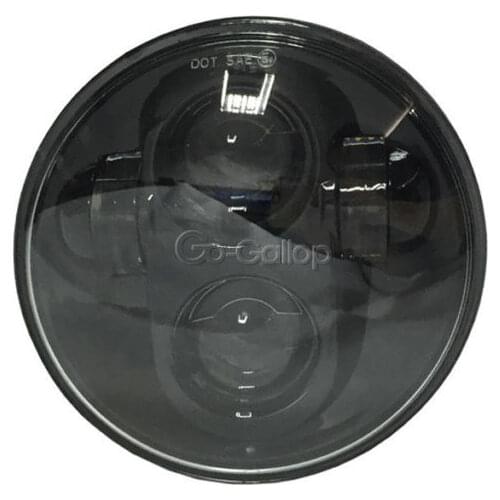 5.75 5-3/4 LED Black Headlight Round Projector For Harley Davidson yna Glide Fat Bob Street Bob Low Rider FXDB FXDF FXDWG