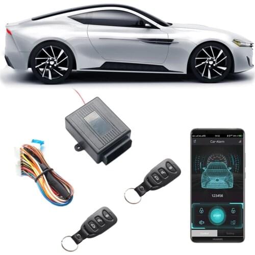 Mobile Phone APP Remote Car Alarm Central Locking Bluetooth PKE Swing Control Door Lock Universal Keyless Entry Remotely Unlock