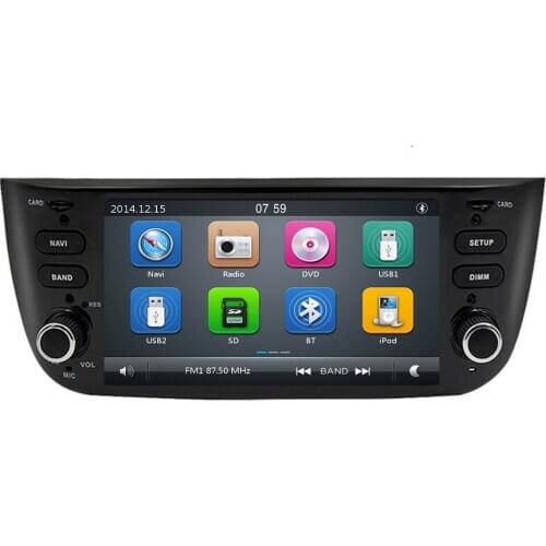 Car Multimedia Player 2 Din car dvd For Fiat/Linea/Punto 2012-2015 GPS DVD Automotivo Radio FM map camera USB DVR