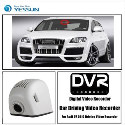 YESSUN Car DVR Wifi Video Recorder Dash Cam Camera for Audi Q7 4L V12 2007~2015 Night Vision APP Control Mobile Phone