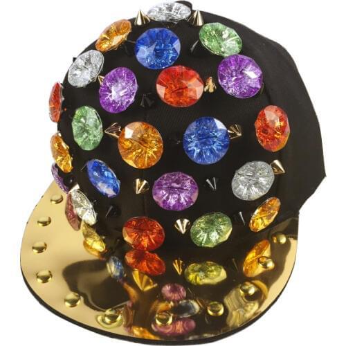 New snapback hats new design gold spiked rivets wings shaped hip hop men snapback caps brand women hiphop baseball cap