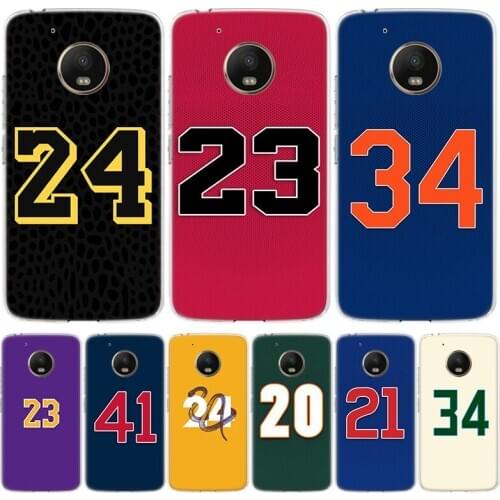 Basketball 23 24 Lucky Number Phone Case for Motorola Moto G8 G7 G6 G5 G4 E6 E5 E4 Power Plus Play One Action Macro Vision Cover
