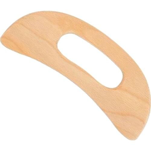 Q1QD Wooden Guasha Tools Anti Cellulite Massage Tool Wood Lymphatic Drainage Paddle Gua Sha Massage