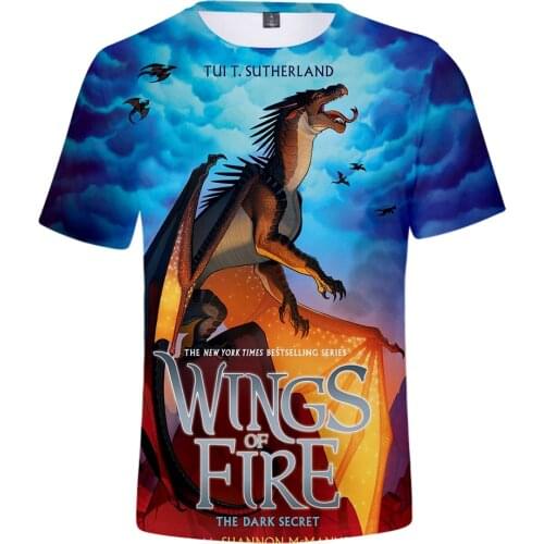 Wings of fire 3D Spring Summer Preppy Style Men/Women Street Clothes T-shirt Youthful Kawaii Retro Innovation