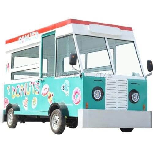 Hot sale 3.5m long electric mobile ice cream food cart hotdog street fast food vending truck with low price