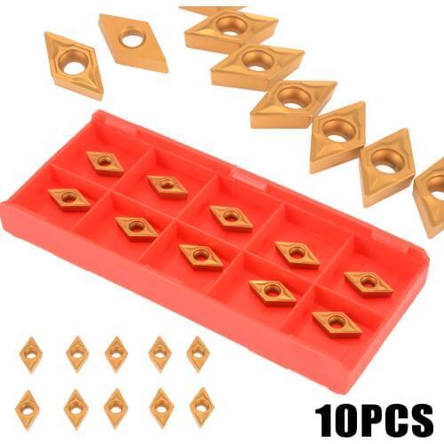 New High Quality 10pcs DCMT070204 US735 DCMT21.51 Carbide Blades Inserts for Lathe Turning Tools