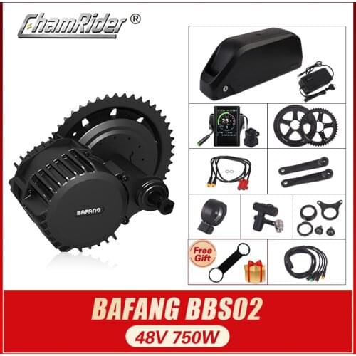 Bafang BBS02B 48V electric bicycle kit 750W ebike conversion kit 8fun electric bike conversion kit Central Crank Drive 48V 20AH