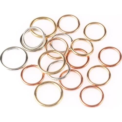 Mixed Color Plated CCB Circle Seed Spacer Loose Bead For Jewelry Making DIY Necklace Bracelet Accessory Wholesale 100pcs 3*18mm