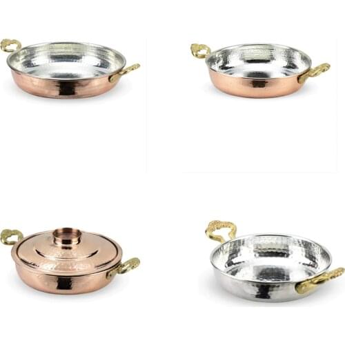 Copper Egg Pan, handwork, frying pan omelette pan