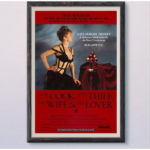 N390 THE COOK, THE THIEF, HIS WIFE, AND HER LOVER Vintage Classic Movie Wall Silk Cloth HD Poster Art Home Decoration Gift