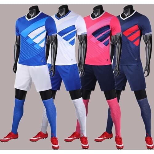 Survetement football 2020 new mens soccer jerseys set pockets soccer jersey set clothes blank team football training suit print