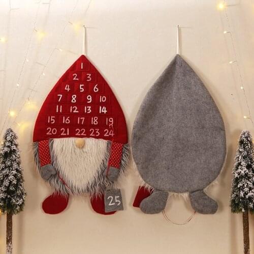 2021 New Christmas Advent Calendar Lobby Home Living Room Door Back Wall Party Pendant Decorations