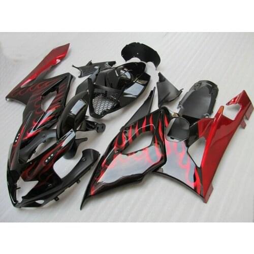 ABS plastic fairings for Suzuki injection molded GSXR1000 05 06 red black fairing kit GSXR 1000 2005 2006