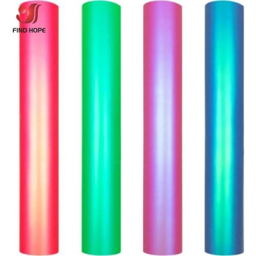 Iridescent Silky Adhesive Craft Vinyl Sheets for Sticker Festival Party Decoration Car Decal Film for Cutting Machine Cricut DIY