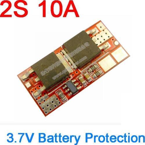 2S 10A 7.4v BMS Battery Charging Protection PCB BMS Board Li-ion lithium 18650 Cell 3.6v 3.7v