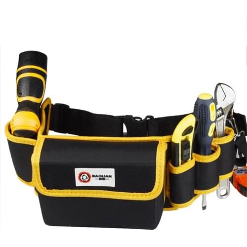 Oxford cloth tool bag Waist bag , used for electrician or hardware repair, large-capacity waterproof and scratch-resistant